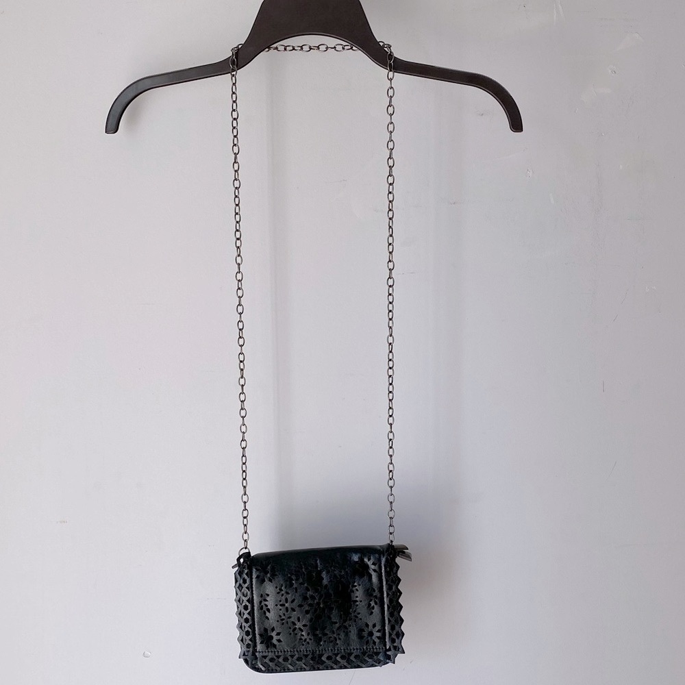 Laser Cut Leather Mini Purse